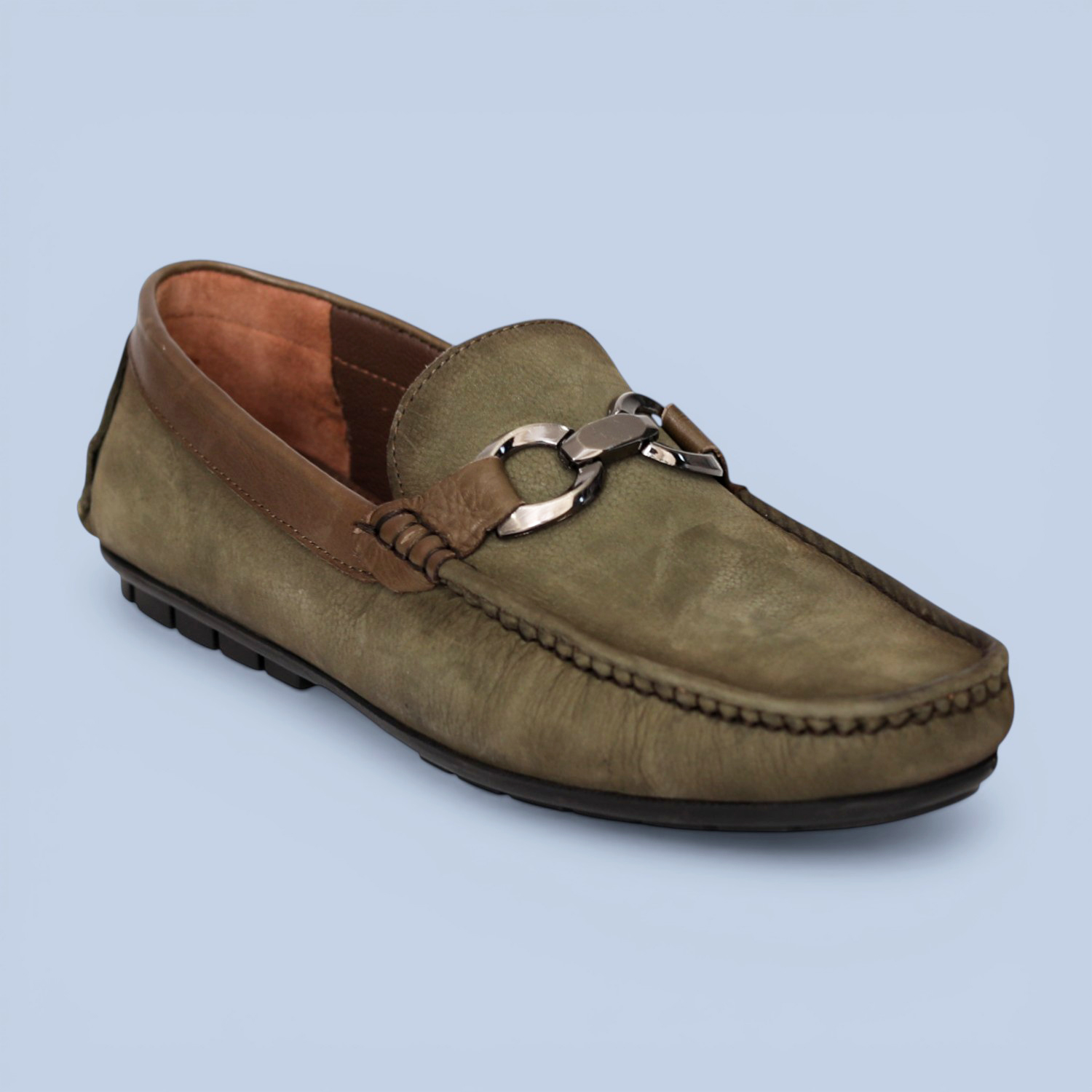 Men Olive Karsen Casual Loafers