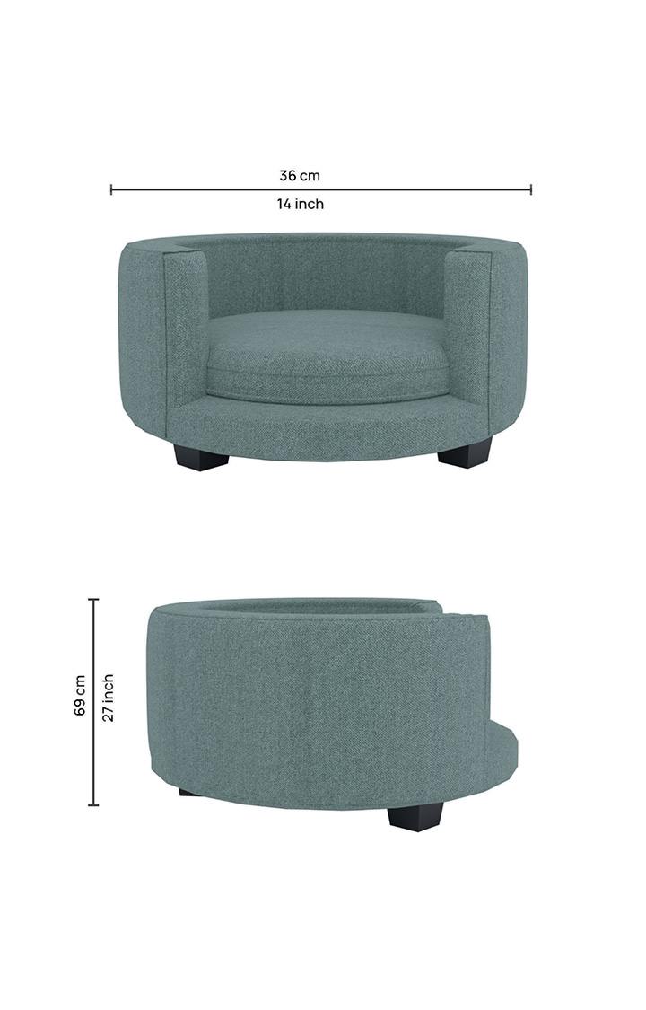 neudot Fabric Amos Kids Sofa - Green, Standard Sofa