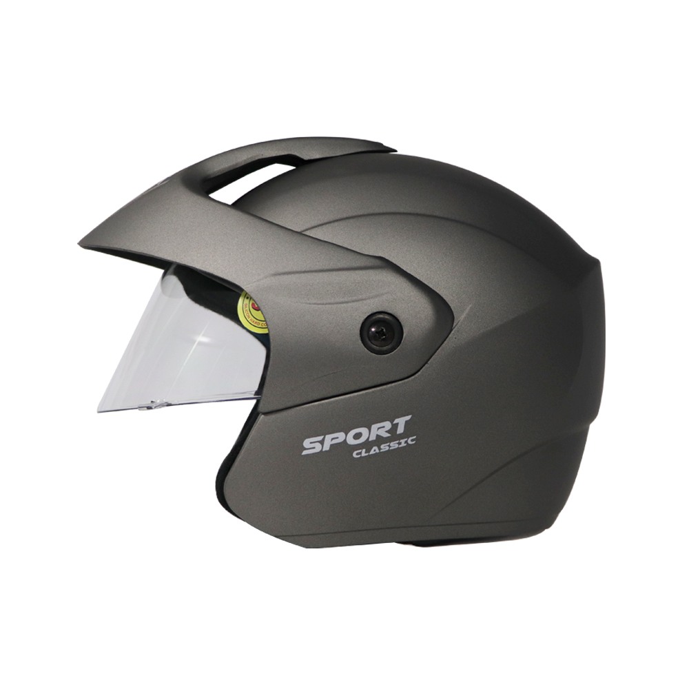 TVS HELMET HALF FACE TGR HL GREY L