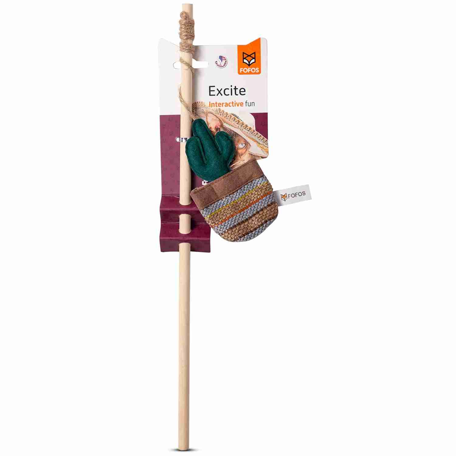 Fofos Cactus Wand Austin for Cats 40 CM