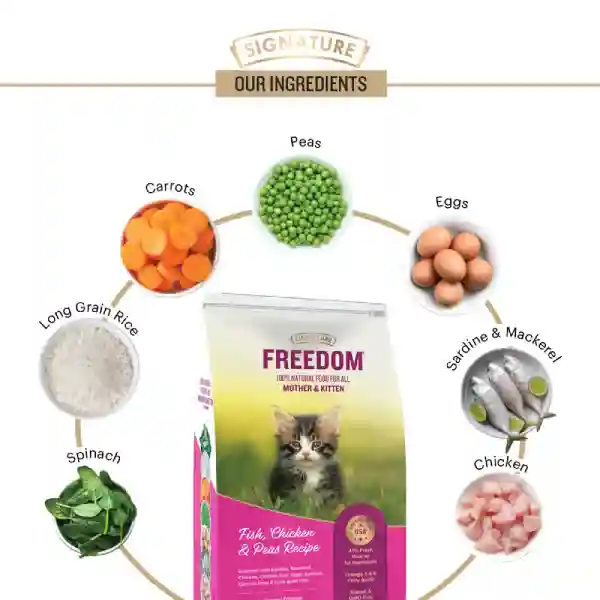 Freedom Fish, Chicken & Peas Kitten Dry Cat Food