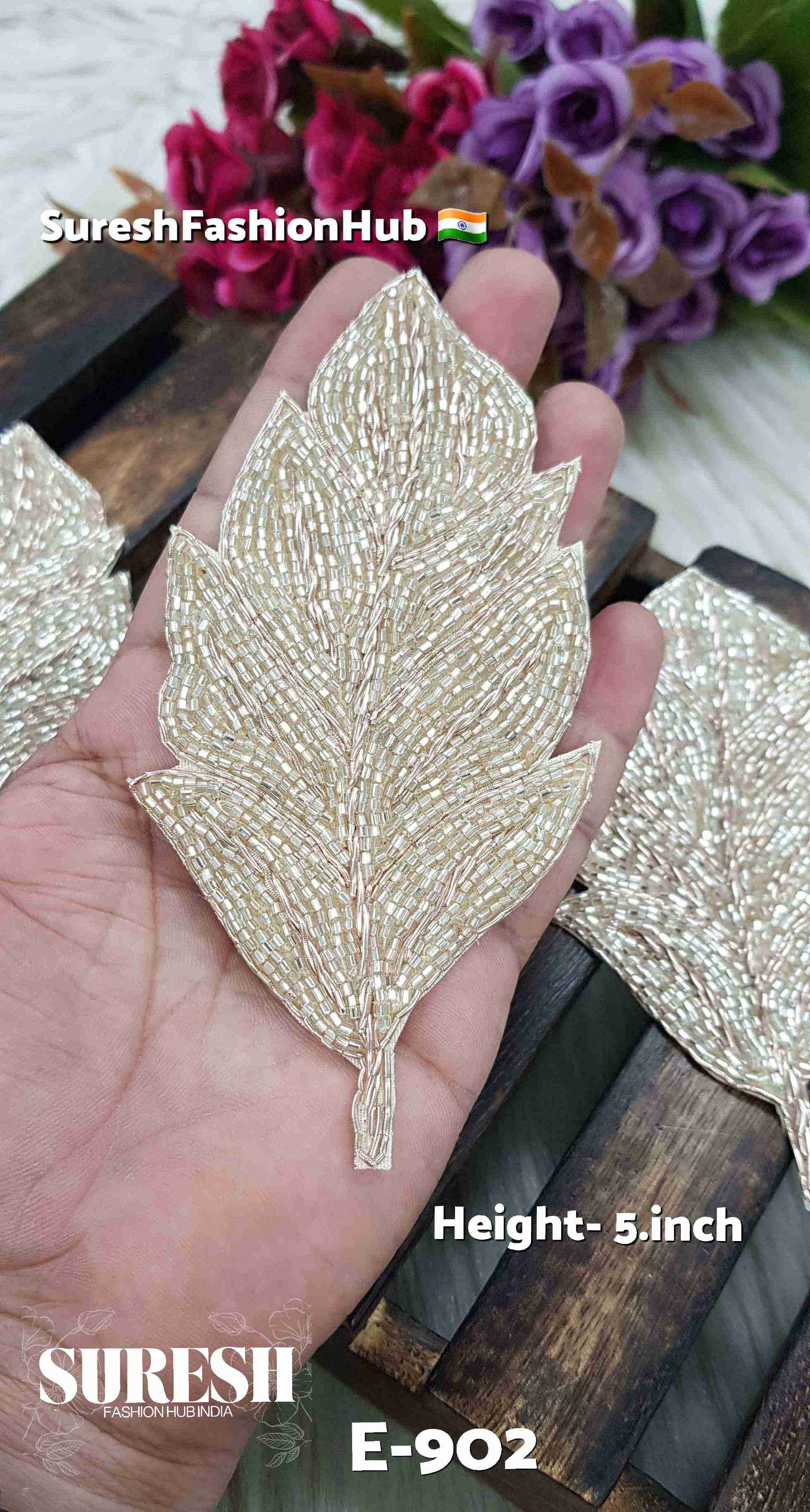 Lord Krishna's Blessing Leaf Patch – Rose  E-902