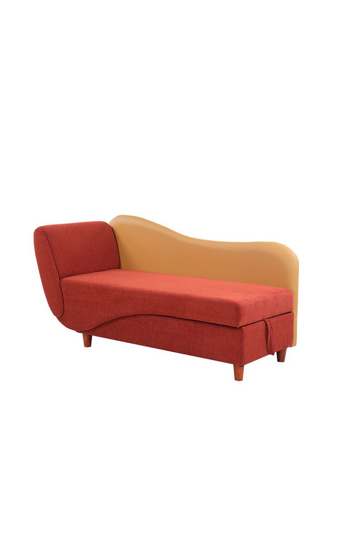 Viva Storage LHS Chaise Lounger Rusty Cider Orange Colour