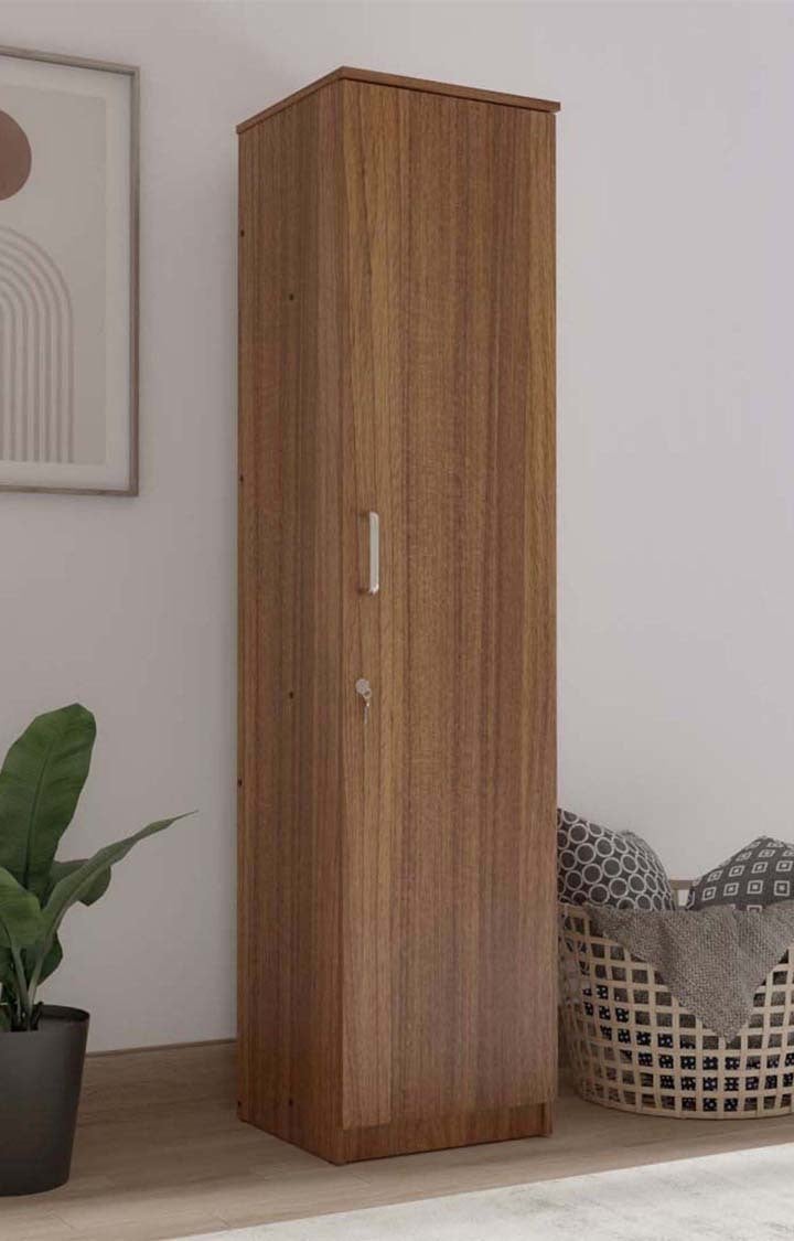 Adona Single Door Wardrobe - Leon Teak