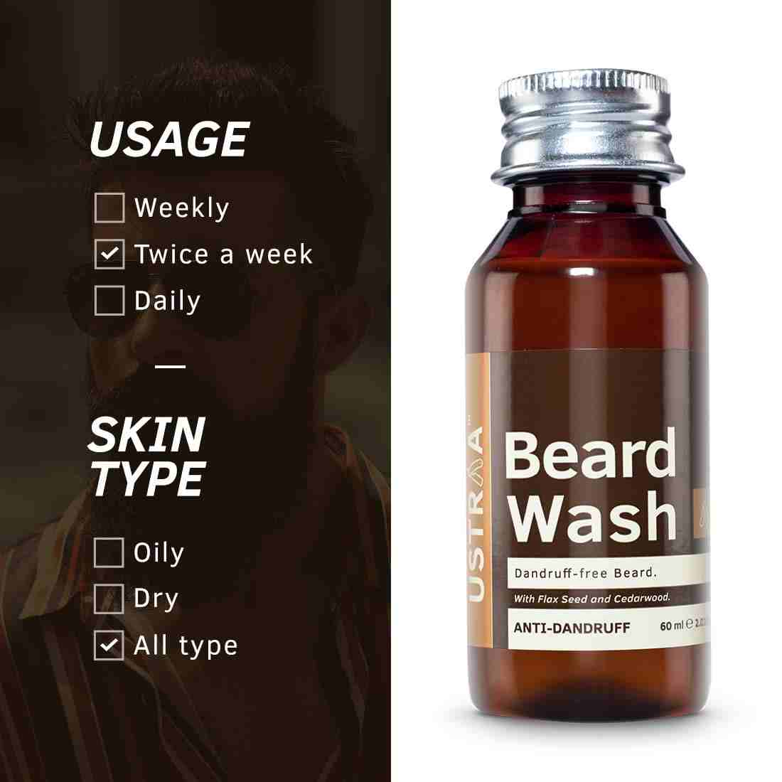 Beard Wash - Anti Dandruff - 60ml