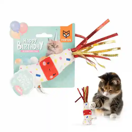 Barkbutler Fofos Birthday Drink Toy for Cats