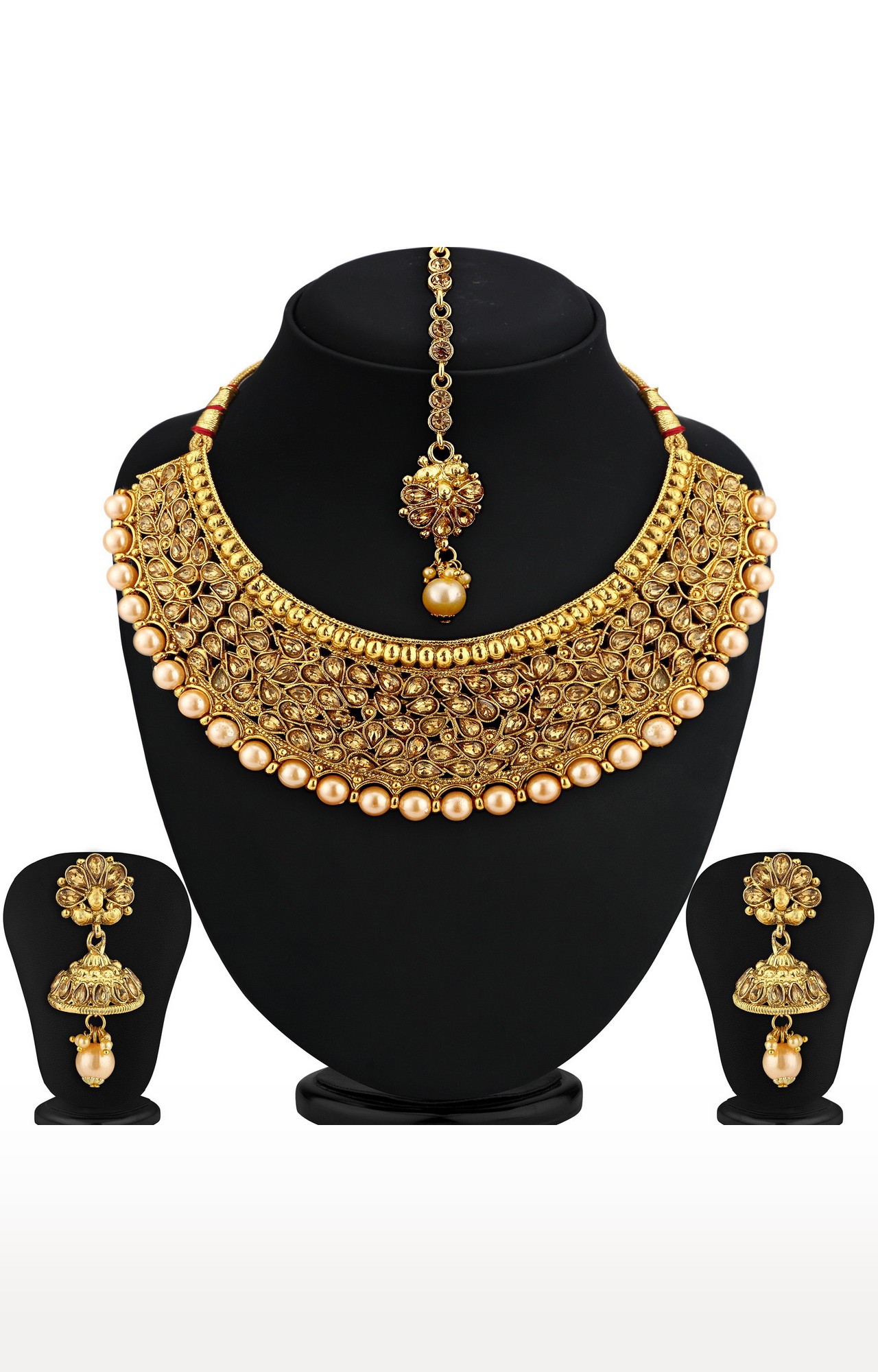 Sukkhi modish top gold plated necklace