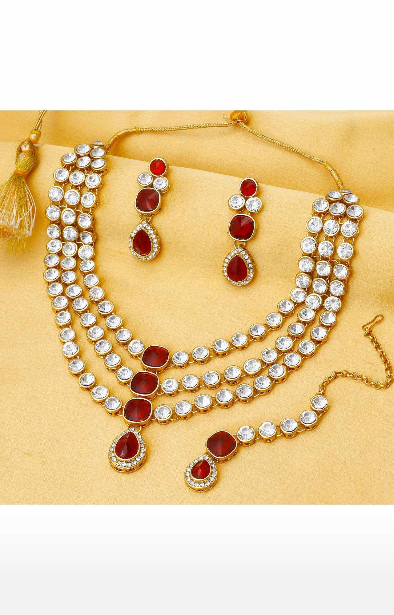 Sukkhi modish gold plated necklace outlet