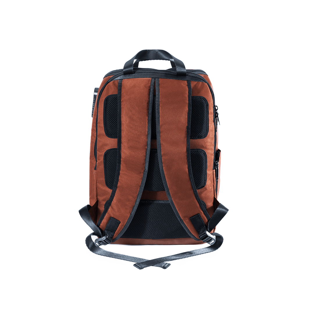 Overnighter Trolley and Laptop Backpack - Rust