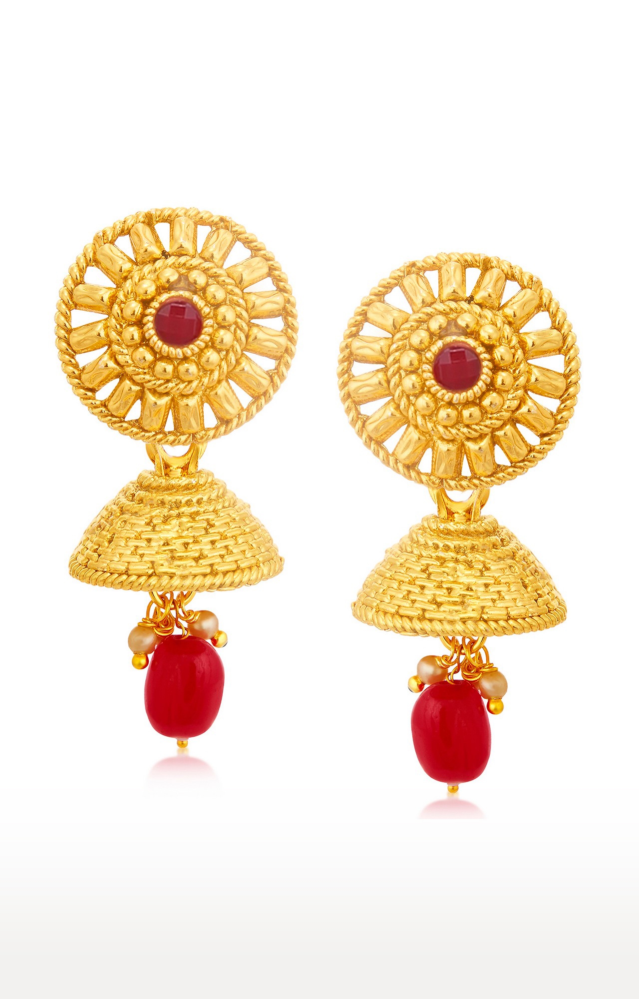 SUKKHI | Sukkhi Gleaming Gold Plated LCT Stone Long Haram Necklace Set For Women 6