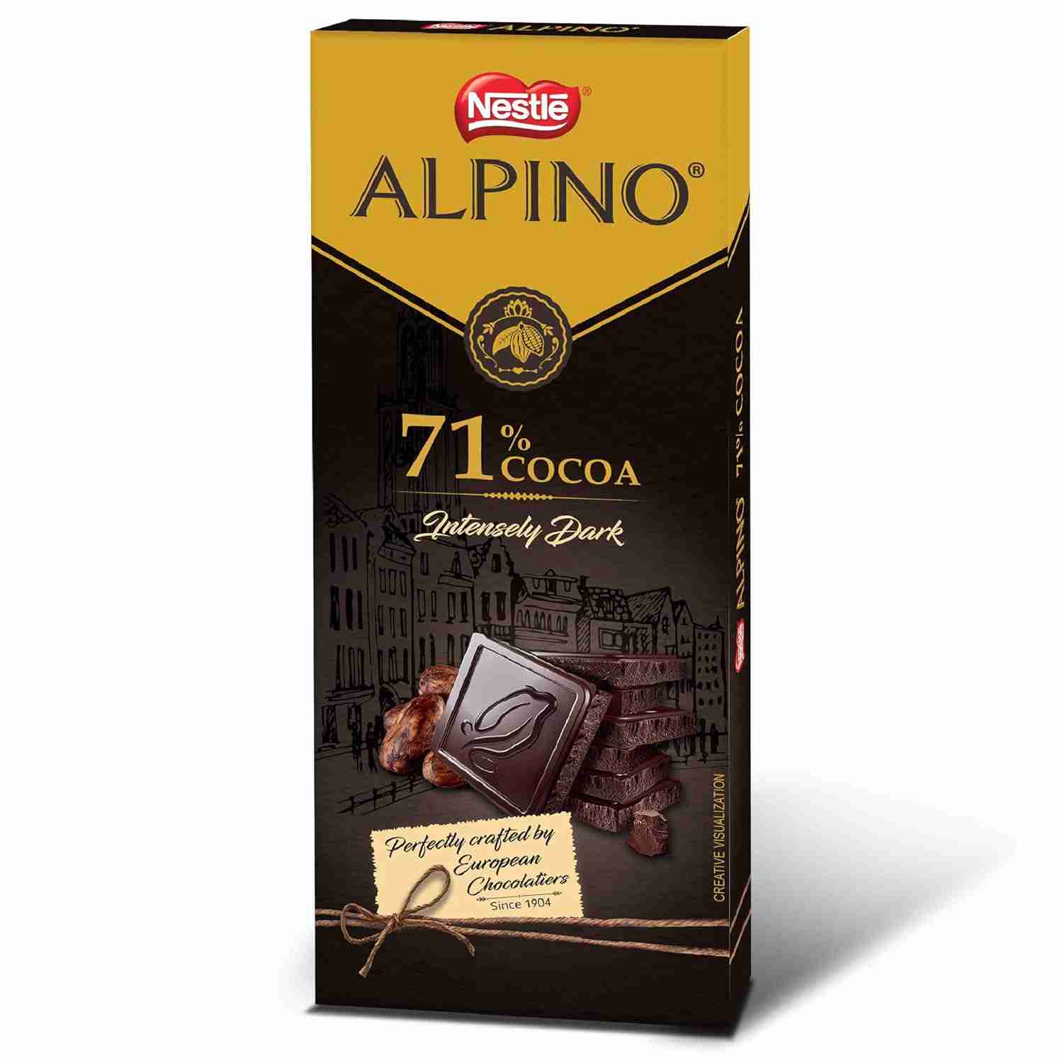 Nestle ALPINO 71% Cocoa - Intensely Dark Chocolate 90gm