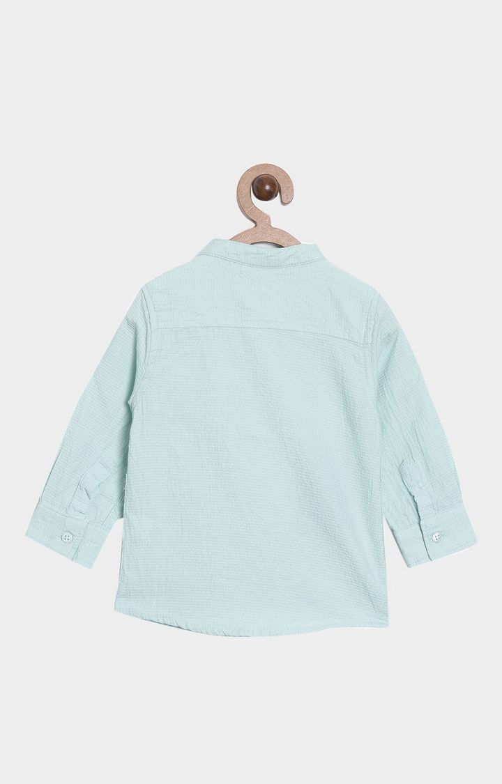 Nuberry | Nuberry Boys Casual Pastel Green Shirt 1