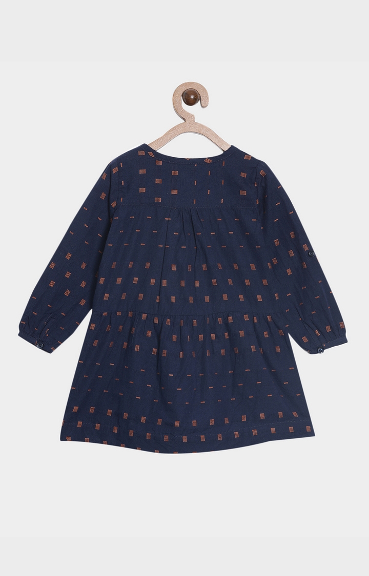 Nuberry | Nuberry Girls Casual Woven Blue Dress 1