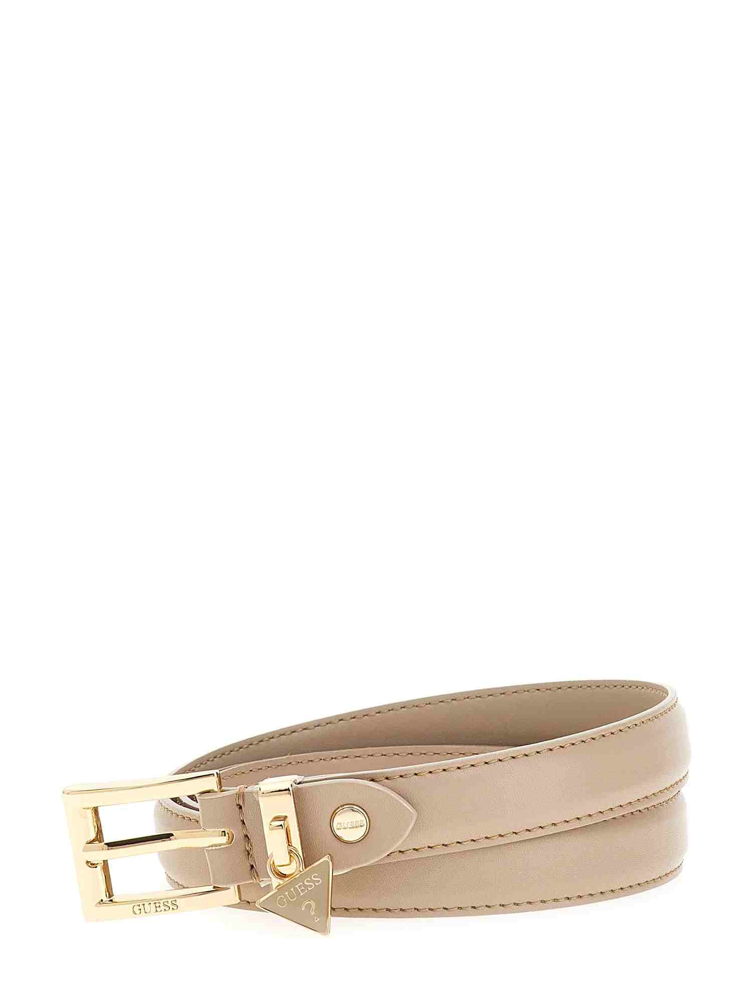 Guess Beige Polyester Solid Women Belt