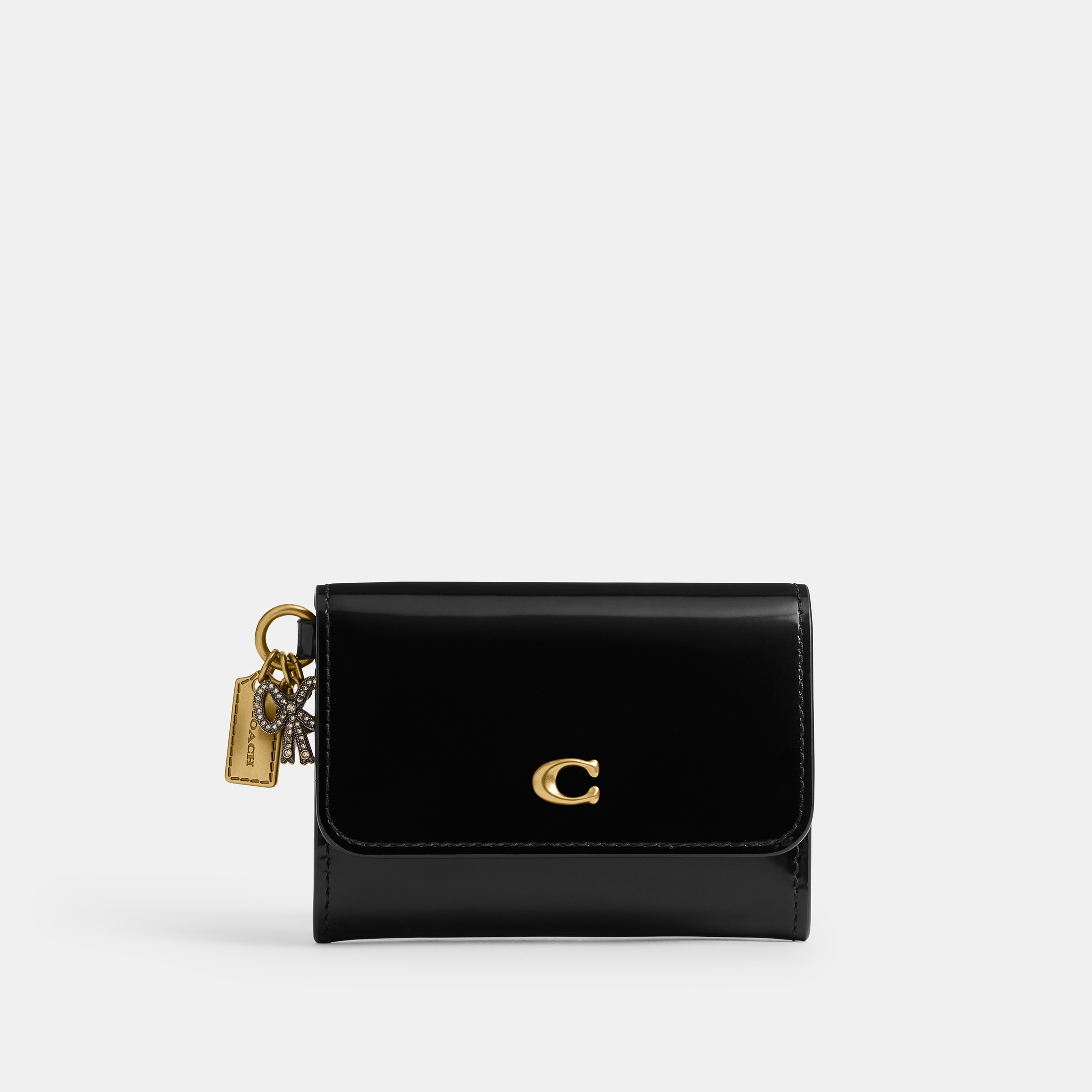 Essential Flap Card Case With Charms