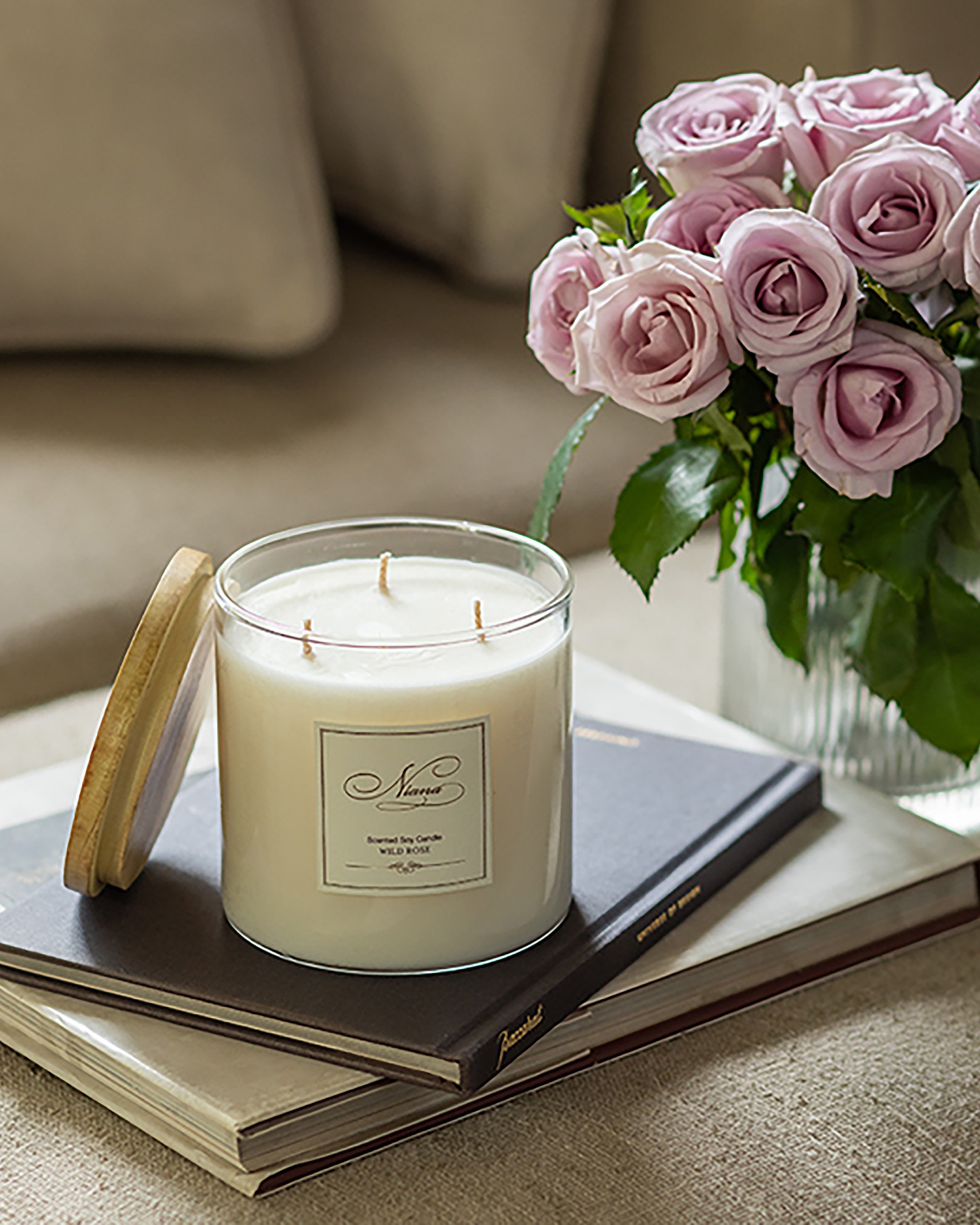 Wild Rose Deluxe Candle