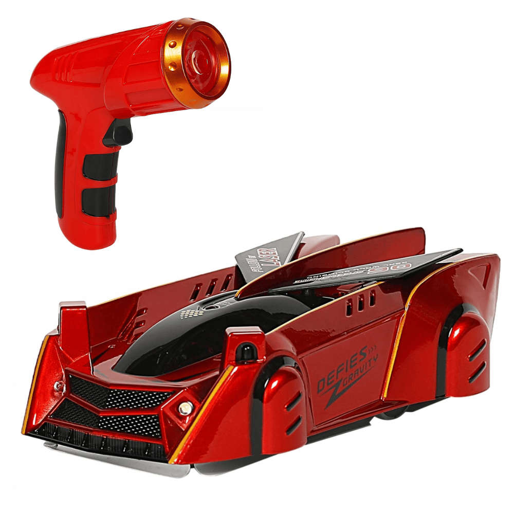 Ralleyz Fury Laser Guided Wall Climbing Remote Control Car, Red, 8Y+