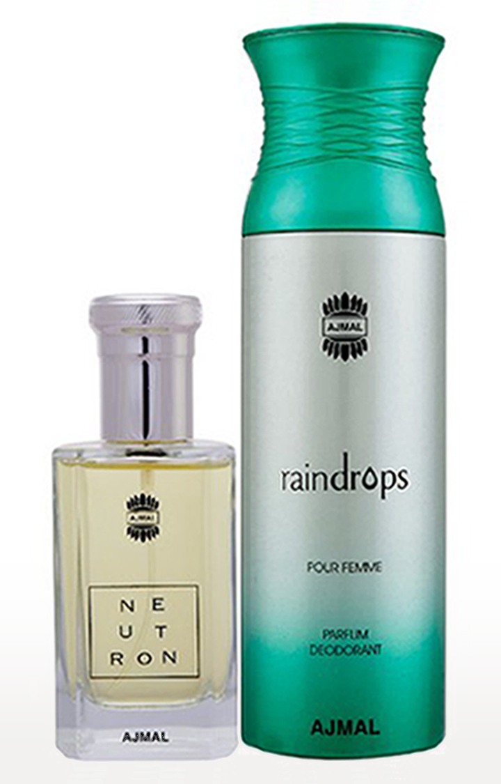 Ajmal Neutron EDP Fruity Perfume 100ml for Men and Raindrops