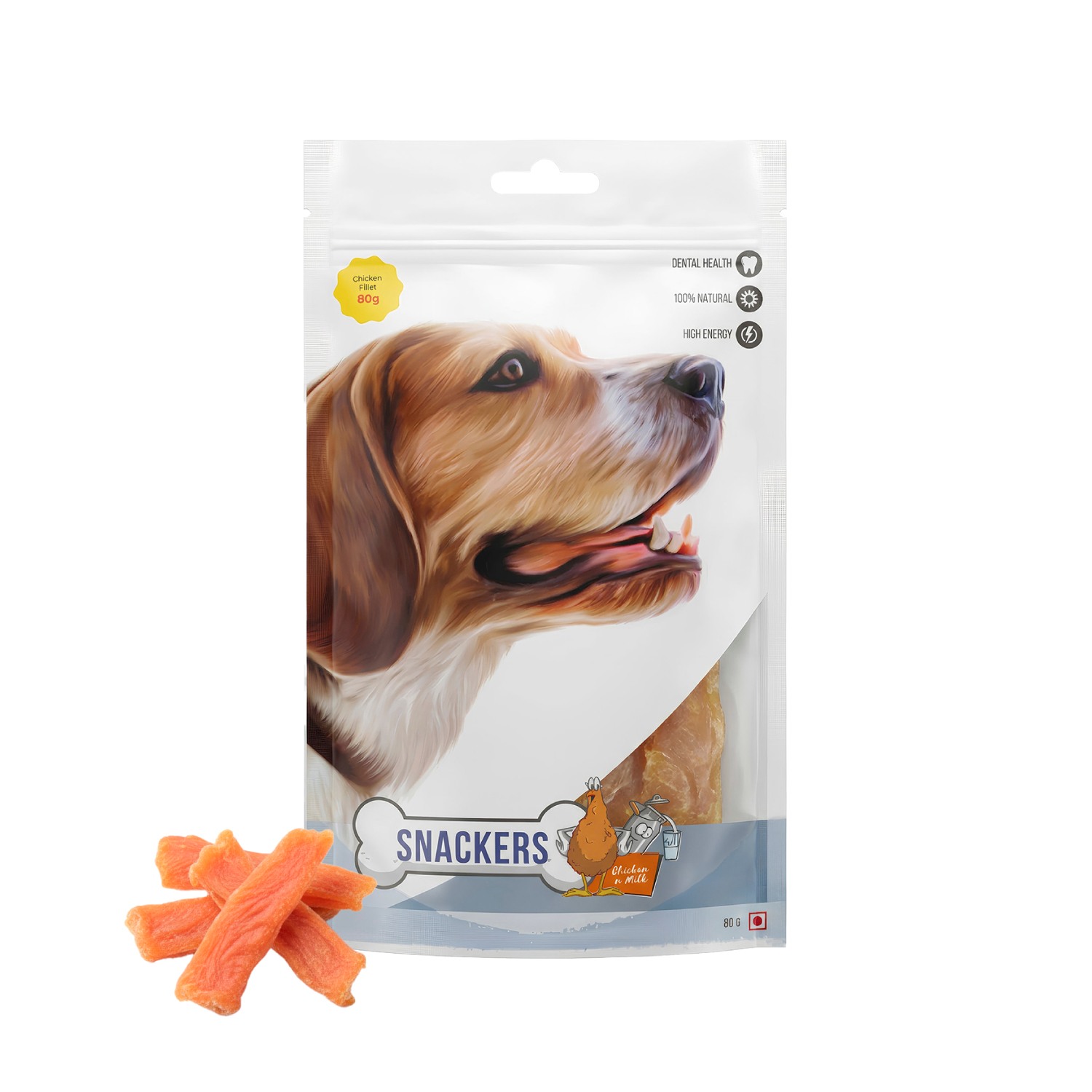 Snackers Chicken Fillet Dog Treat, 80 g