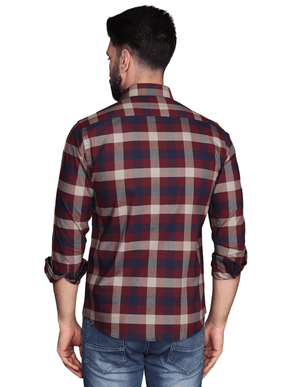 Albion Mens Cafe Wine Shirt F/S