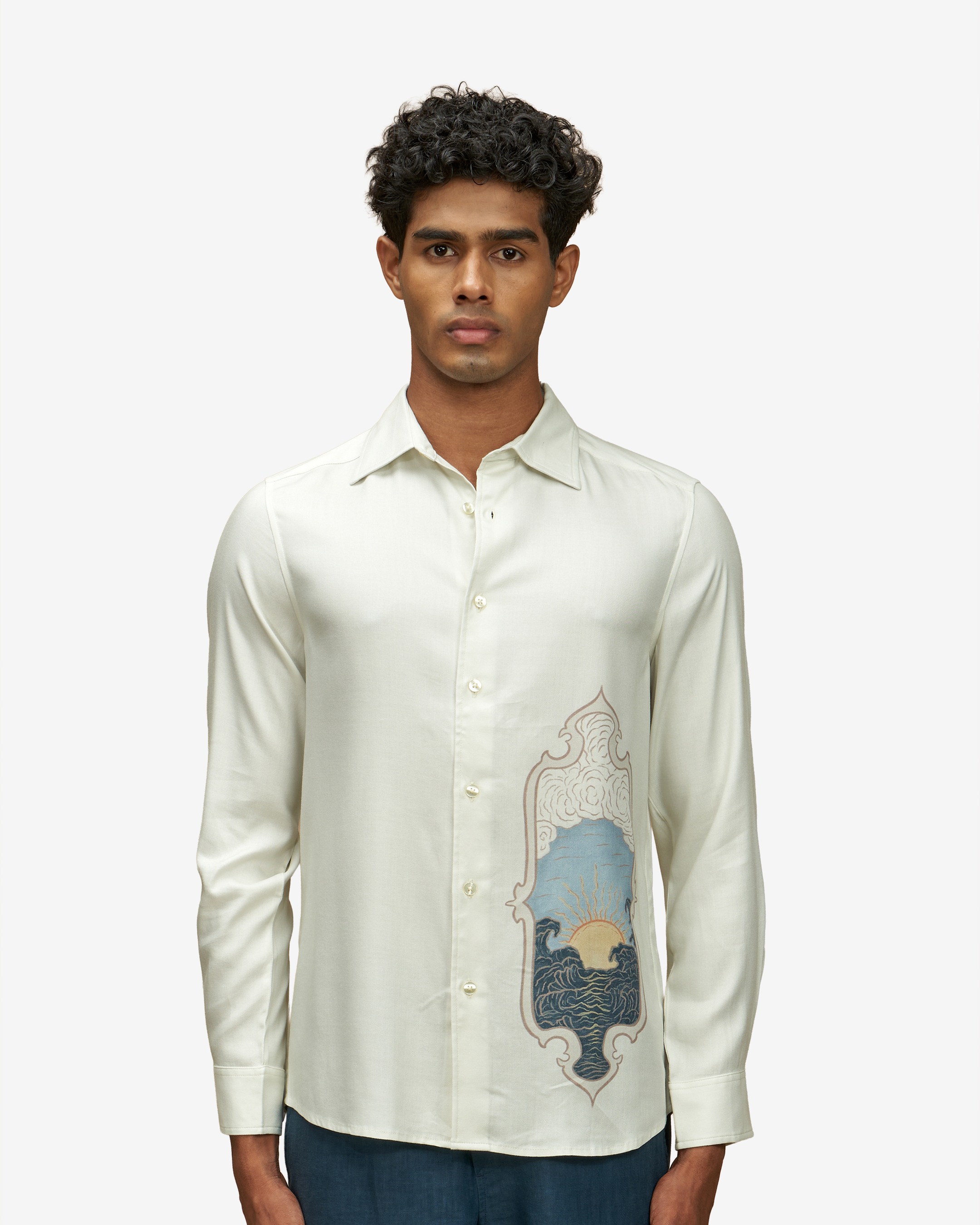 Cutaway Collar Shirt