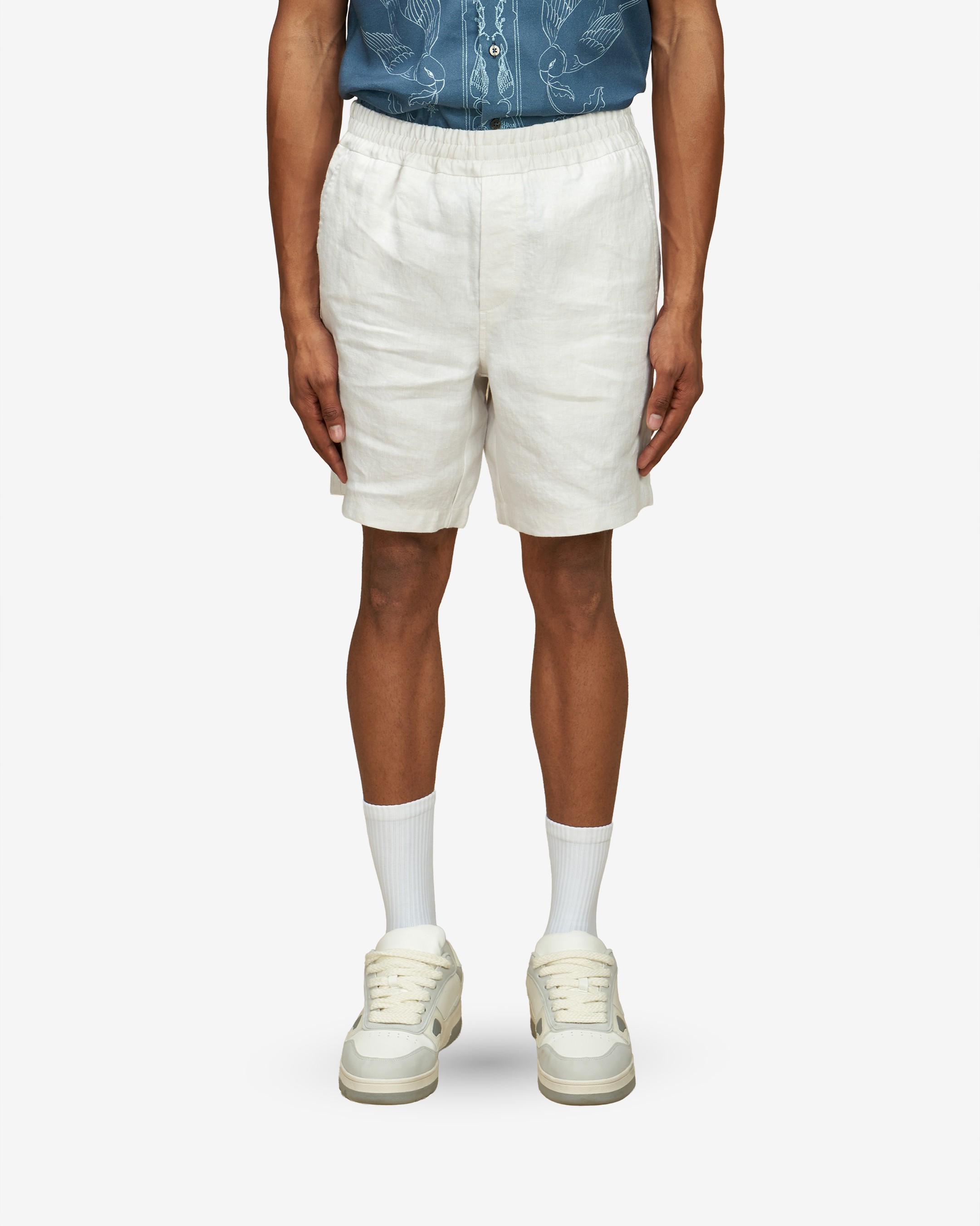 Drawcord Linen Shorts