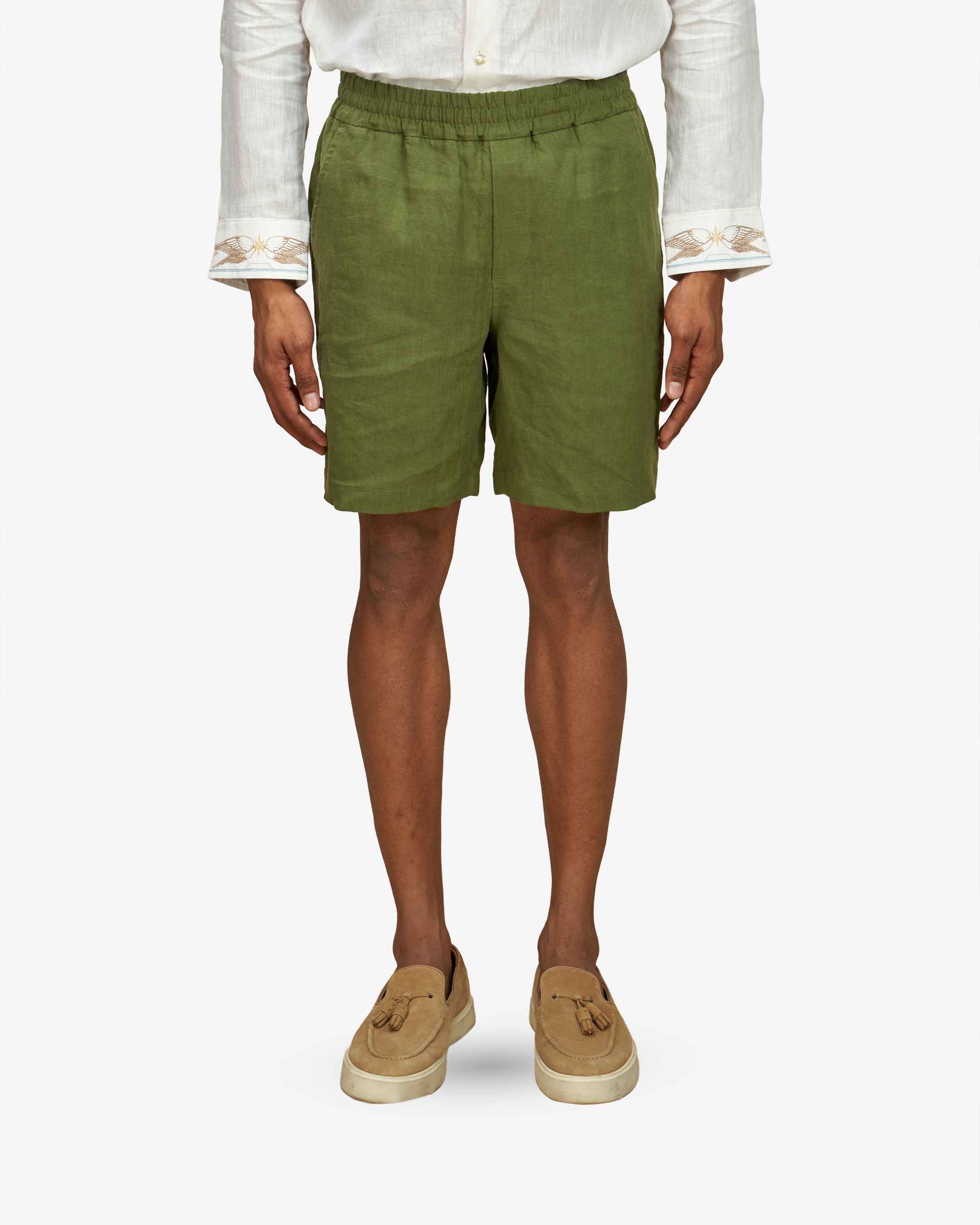 Drawcord Linen Shorts