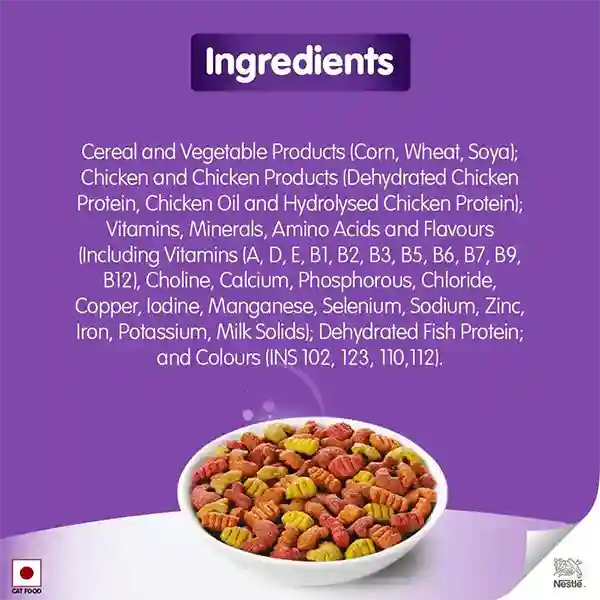 Purina Friskies Surfin' Favourites Mackerel Tuna Salmon & Sardine Adult Dry Cat Food