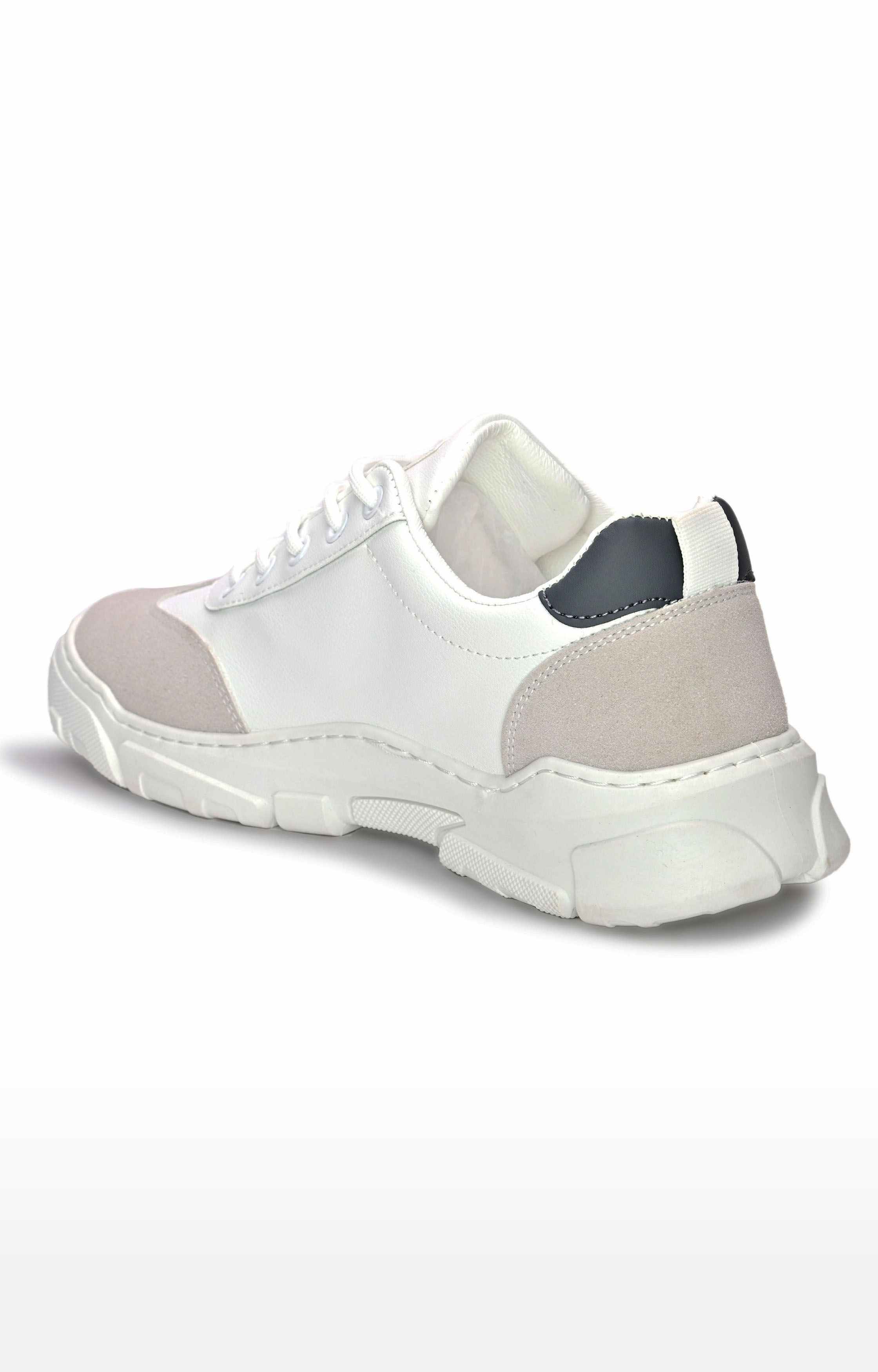 San Frissco Men Faux Leather Blazer White sports Shoes