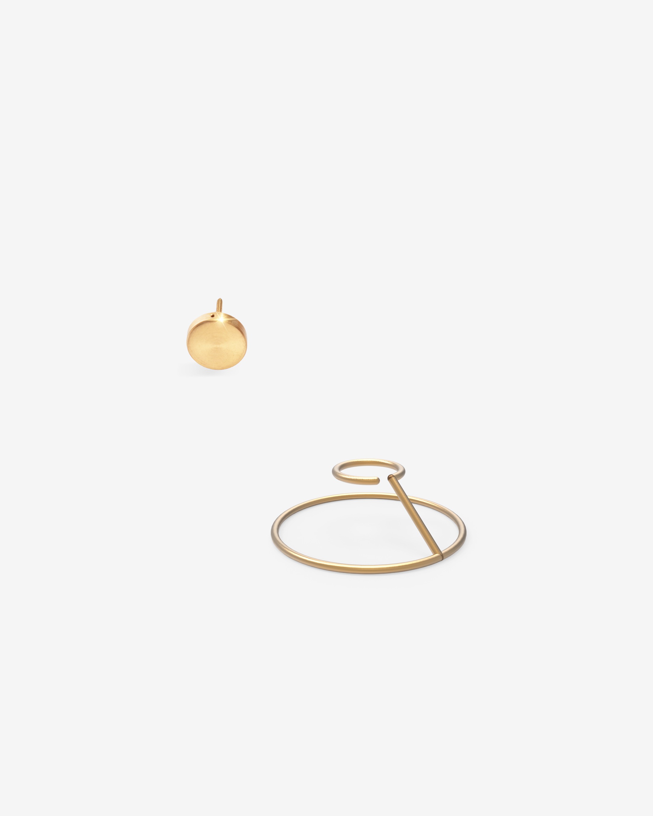 Vortex Earring With Stud Single Ear