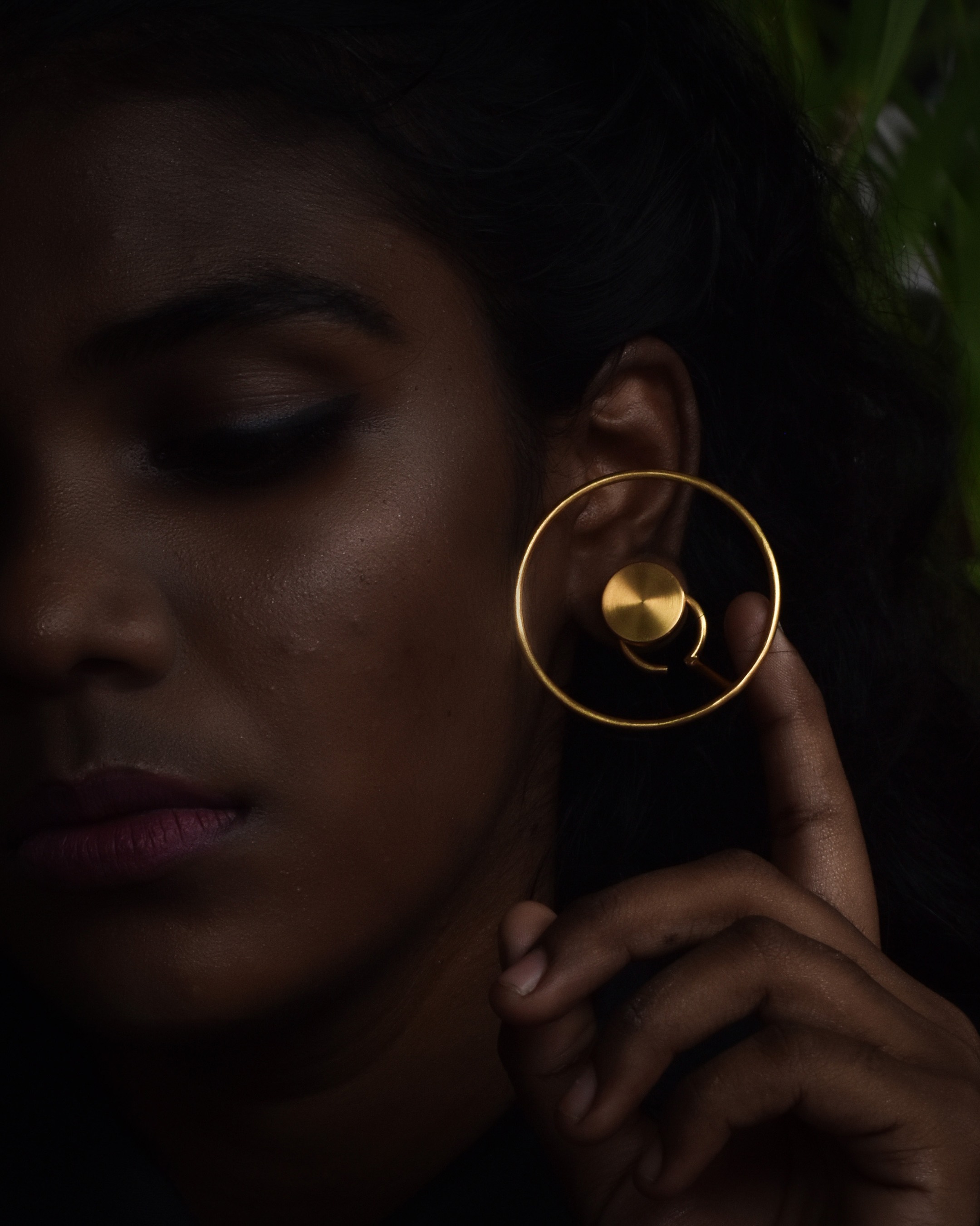 Vortex Earring With Stud Single Ear