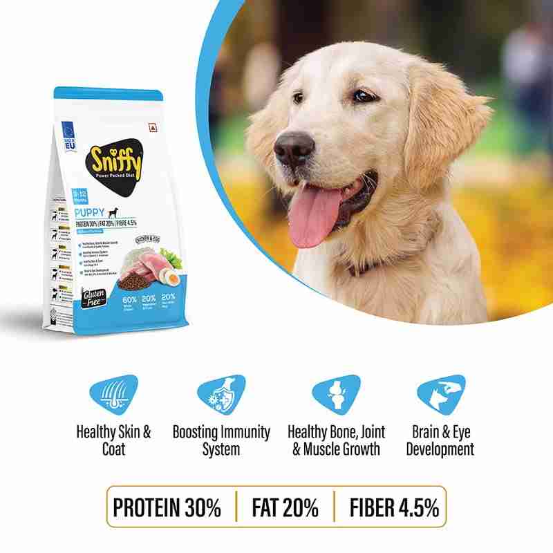 Sniffy Puppy Chicken and Egg 3 KG – (Best Before Aug’26)
