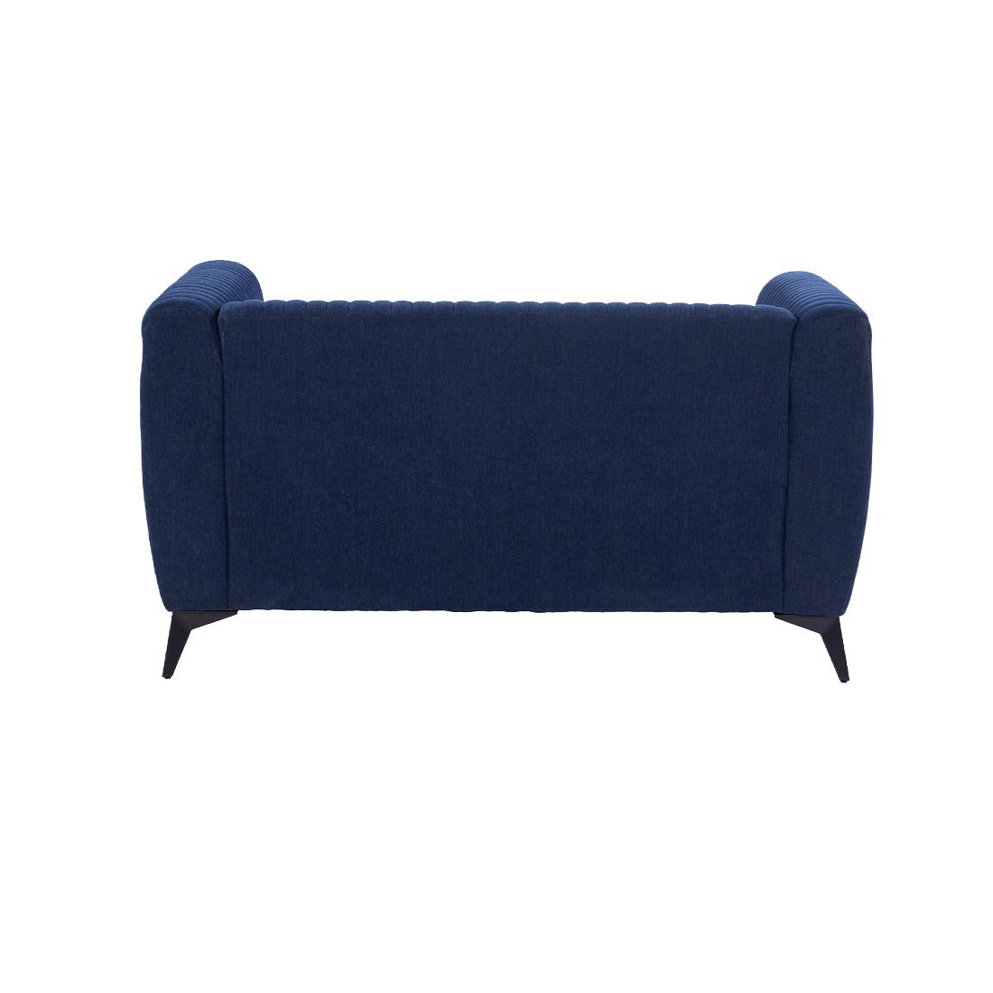 neudot Diva Sofa for Living Room |2 Persons Sofa|Premium Fabric with Cushioned Armrest | Solid Wood Frame|2 Seater in Cobalt Blue Color
