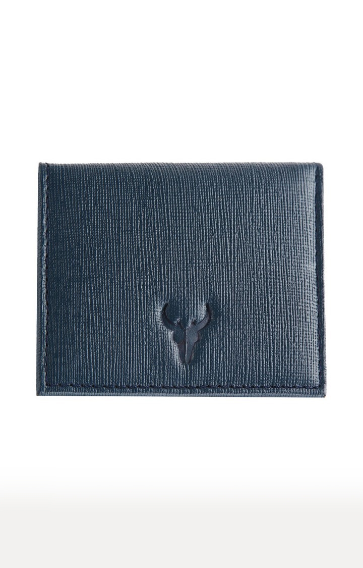 Napa Hide | Napa Hide RFID Protected Genuine High Quality Leather Blue Safiano Wallet for Men 0