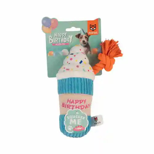 Barkbutler Fofos Birthday Drink Plush Toy for Dogs