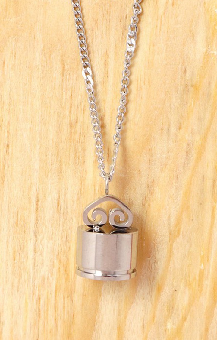 Salty | Women's Anti tarnish Antique Silver Lock Chain with Pendant