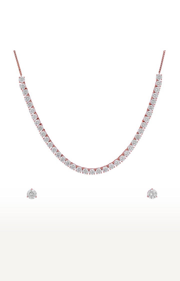 Timeless Classic Rose Gold Necklace Set
