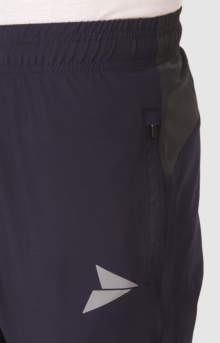 Fitinc | Men's Navy Blue Polycotton Solid Trackpant 5