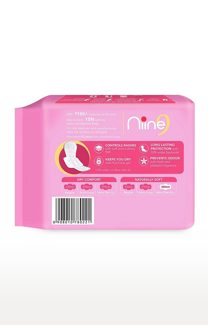 NIINE | Niine Naturally Soft Ultra Thin XL+ SUPER SAVER PACK Sanitary Napkins 1