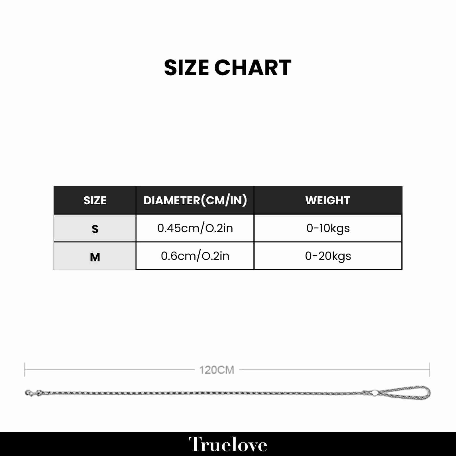 Truelove High Density Rope Webbing Leash for Dogs, Orange