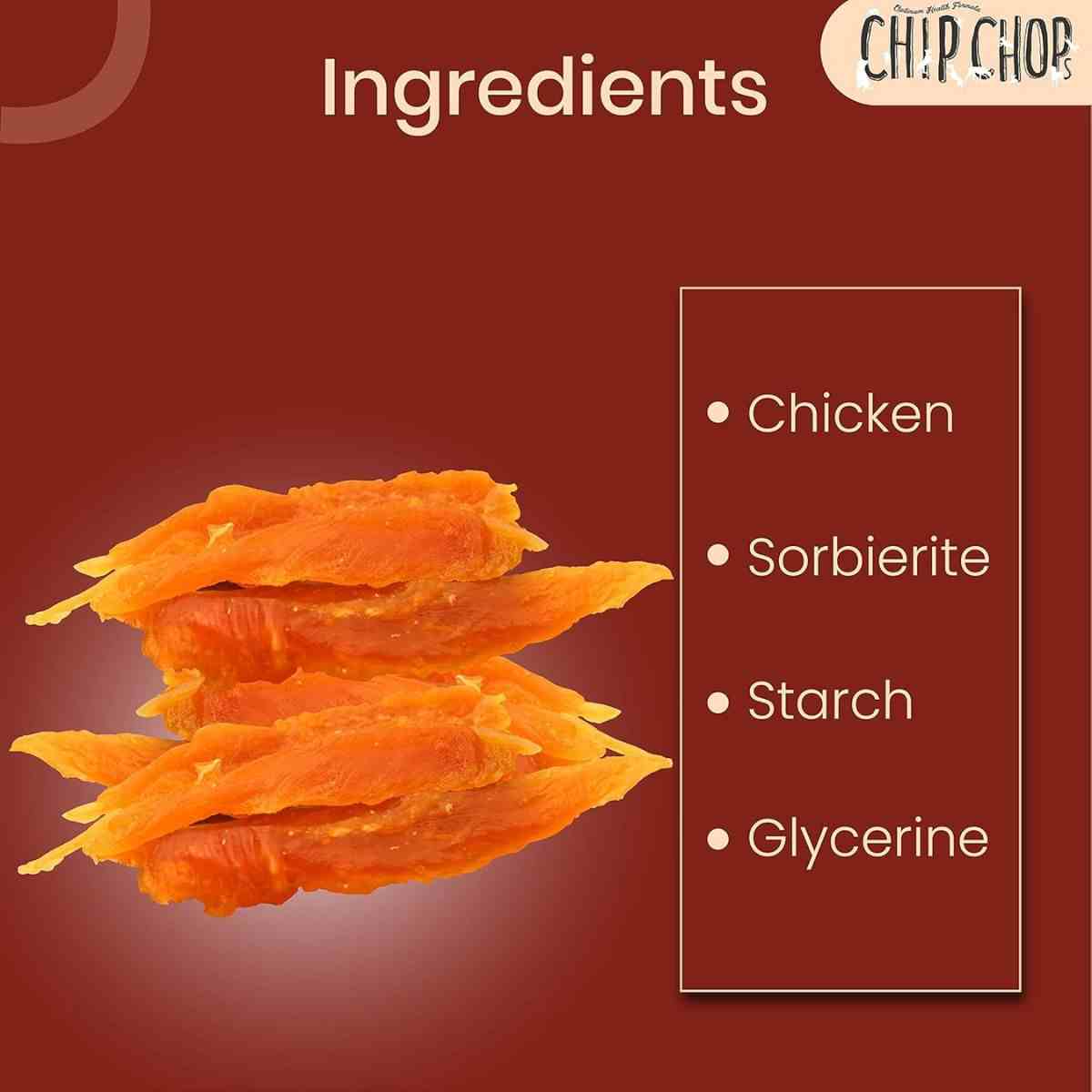 Chip Chops Sun Dried Chicken Jerky Dog Treat