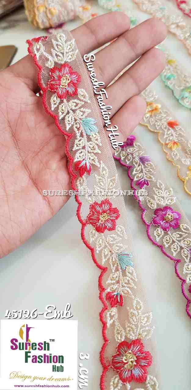 Indian Laces Embellishments Embroidery Saree Border Wholesale Silk Crafting Sewing Decorative Designer Ribbons #Blackborder  #Fancylaces #Decorativetrims #Embroideredborder #Sewingtrims #テープ #minne #lndianlaces #Sareeborder #アニー都城 #pasamanerías #pasamaneriasbordadas #Embellishments #可愛いマスク #Embroiderytrimmings #アクセサリー