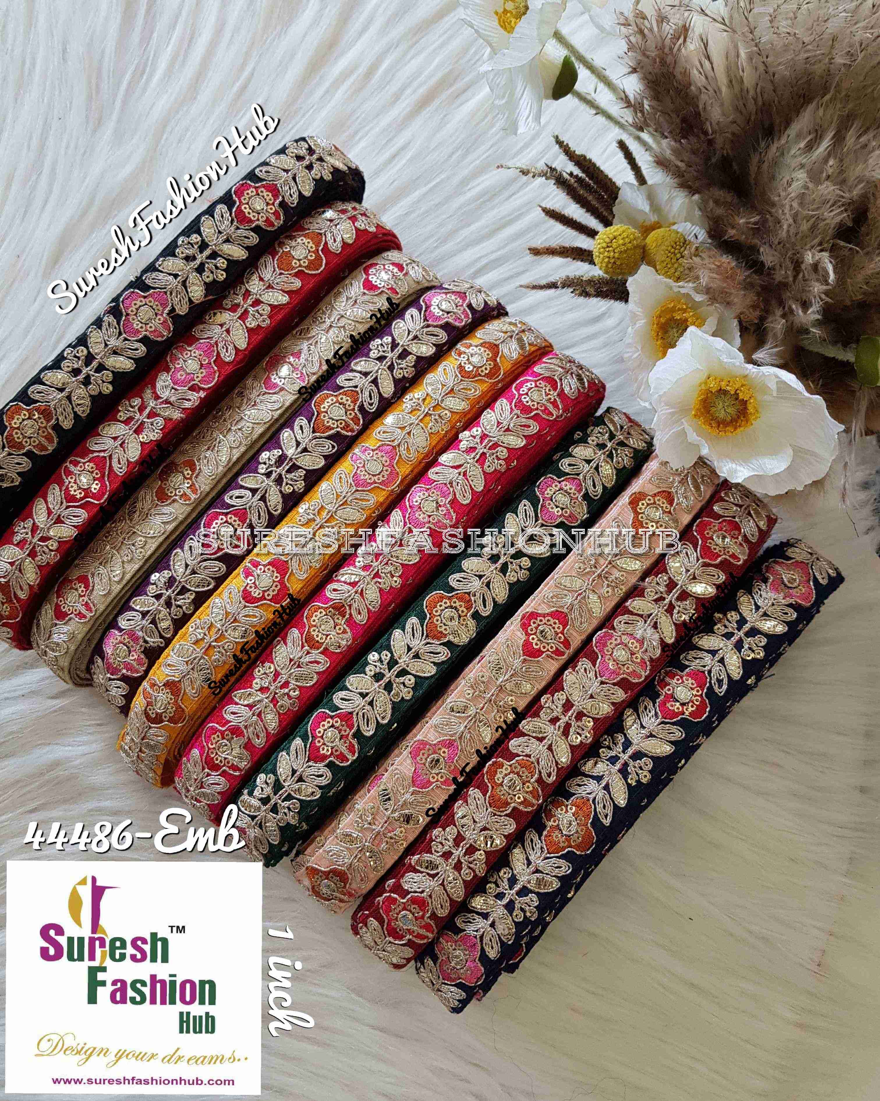 Indian Laces Embellishments Embroidery Saree Border  Wholesale Silk Crafting Sewing Decorative Designer Ribbons #bohobagmaking #fedorahats  #minne  #lndianlaces  #Sareeborder #アニー都城  #pasamanerías #pasamaneriasbordadas #Embellishments #可愛いマスク  #Embroiderytrimmings #アクセサリーパーツ #インドレース #homedecorating #galonesimportados #