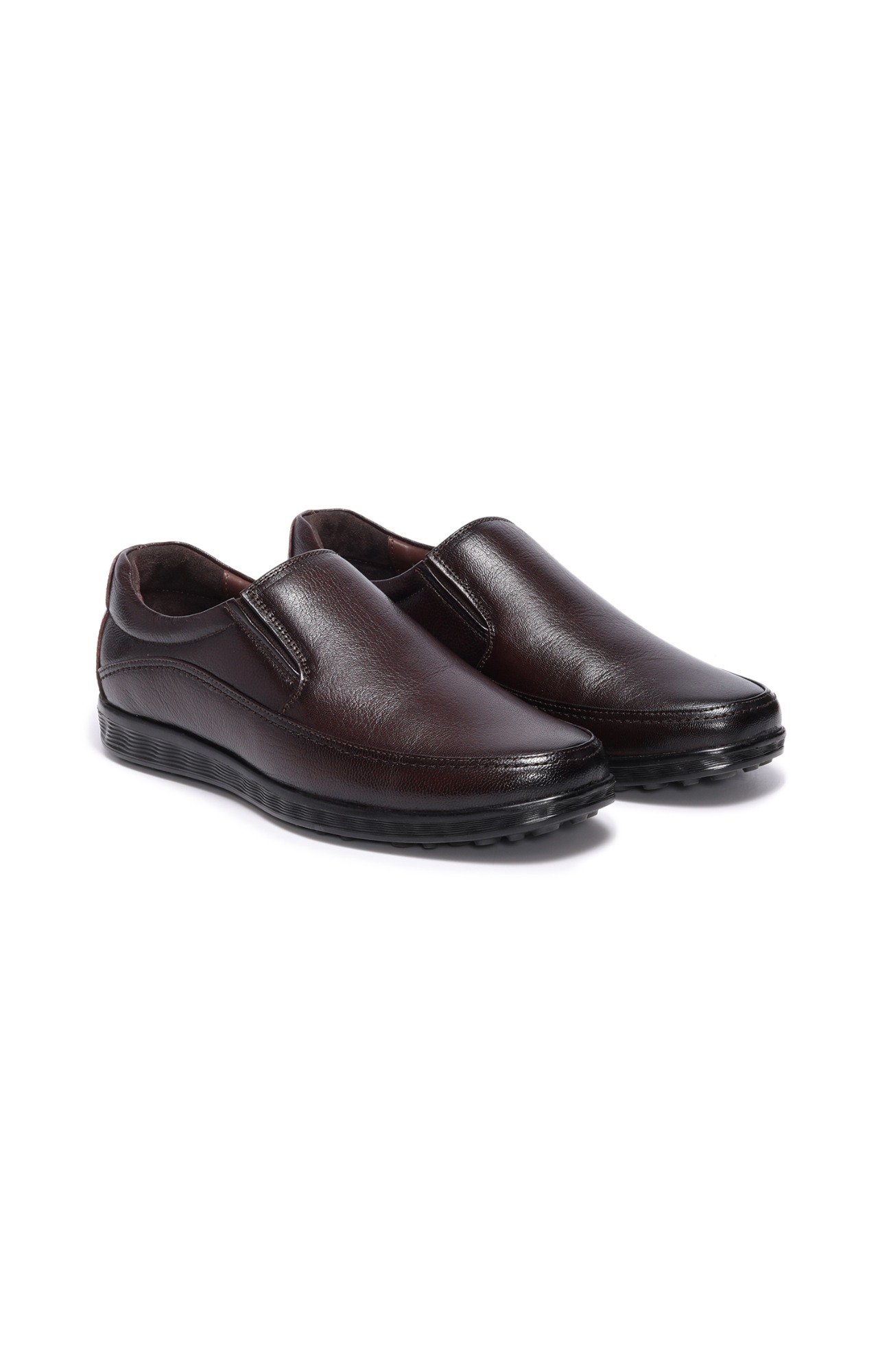 Men Cherry Ajanta Formal Slip-Ons