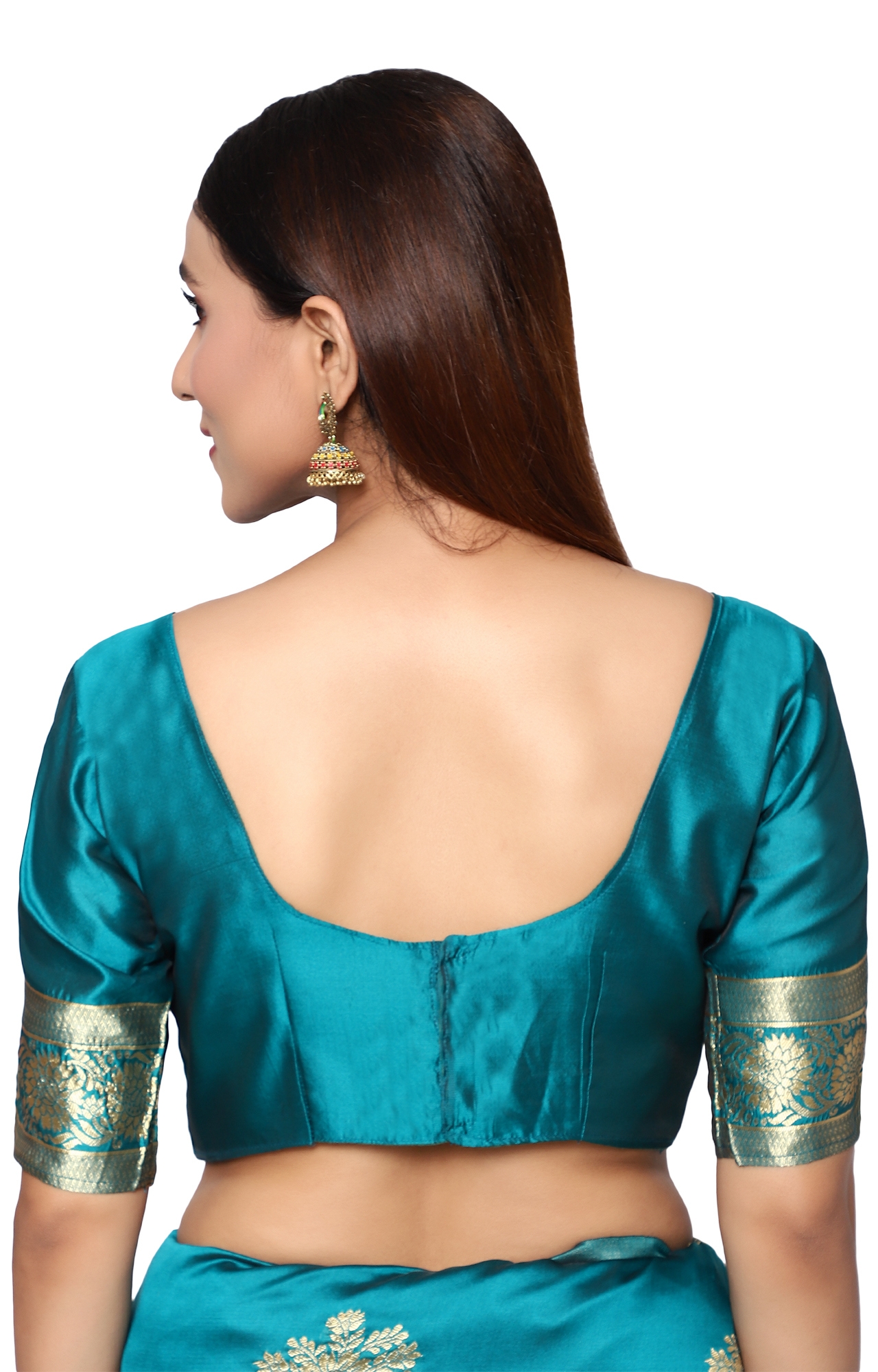 Glemora | Glemora Rama Designer Ethnic Wear Silk Blend Banarasi Traditional Saree 4