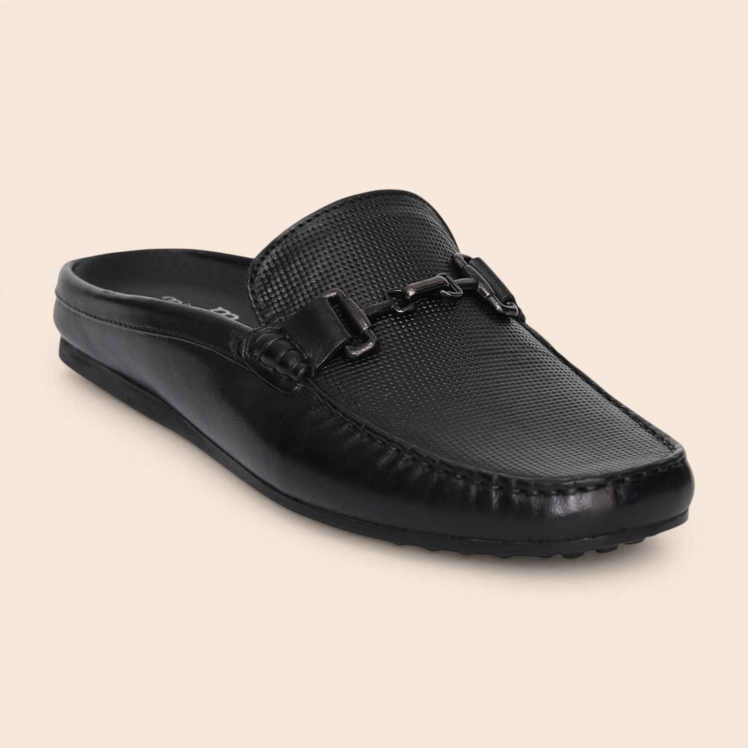 Men Classic Jet Black Mule | Centro Shoes & More
