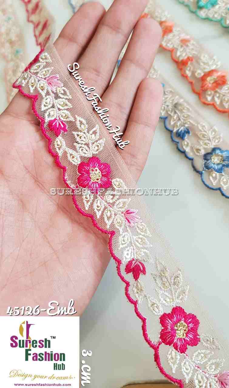 Indian Laces Embellishments Embroidery Saree Border Wholesale Silk Crafting Sewing Decorative Designer Ribbons #Blackborder  #Fancylaces #Decorativetrims #Embroideredborder #Sewingtrims #テープ #minne #lndianlaces #Sareeborder #アニー都城 #pasamanerías #pasamaneriasbordadas #Embellishments #可愛いマスク #Embroiderytrimmings #アクセサリー