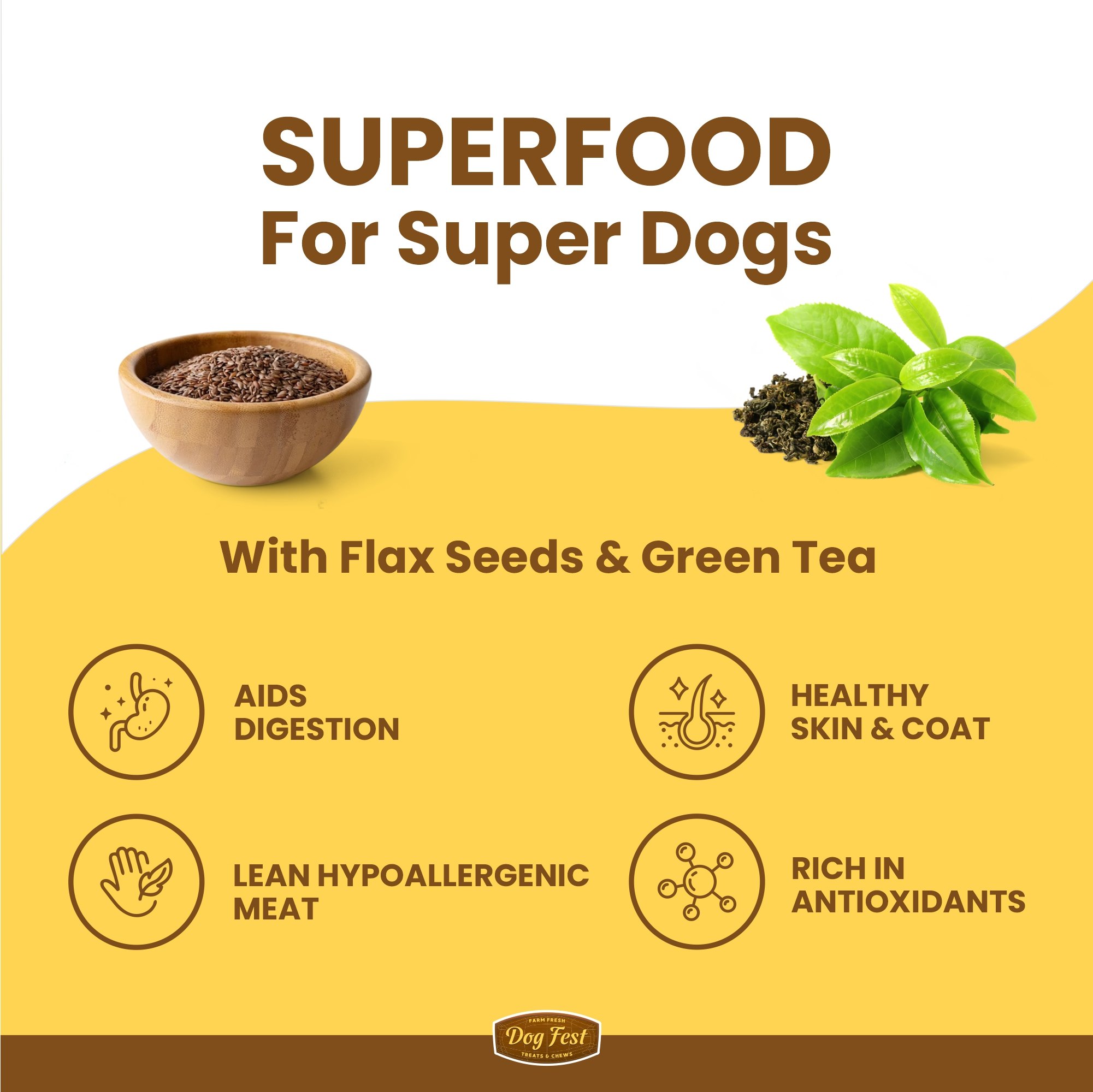 Dogfest Turkey & Flax Seeds Training Dog Treats 90g