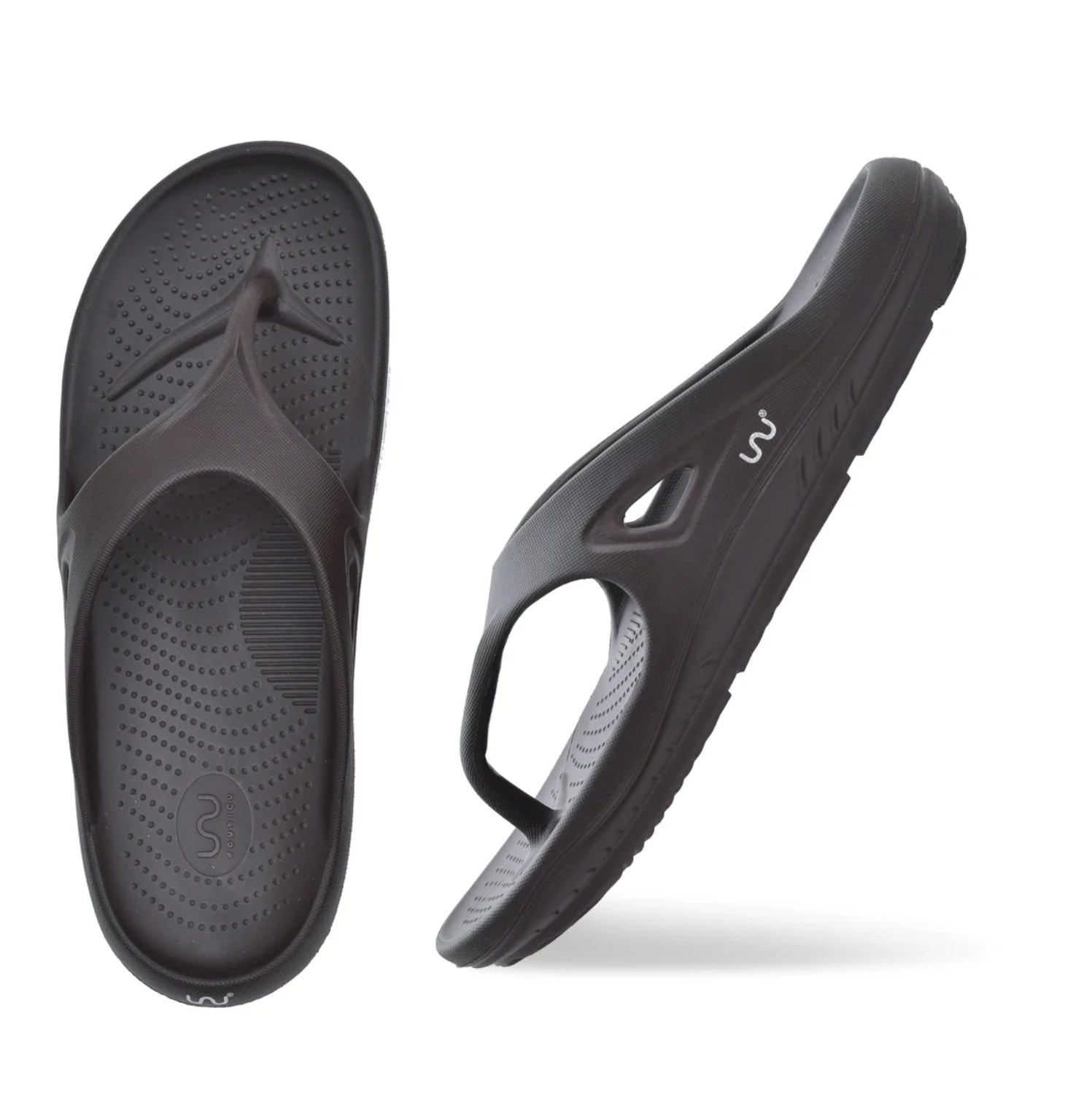 Men Brown Flip Flops