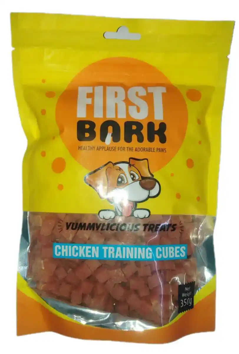 First Bark Chicken Training Cubes Dog Treats 70g